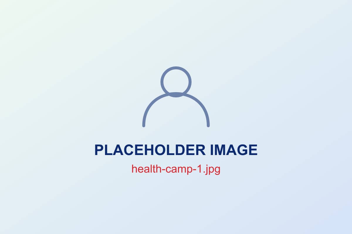 Volunteers checking blood sugar at a community health camp in Chennai